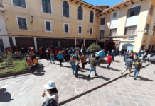 Profesores de bases provinciales se movilizaron durante paro del SUTEP